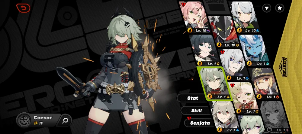 Starter Caesar rate on