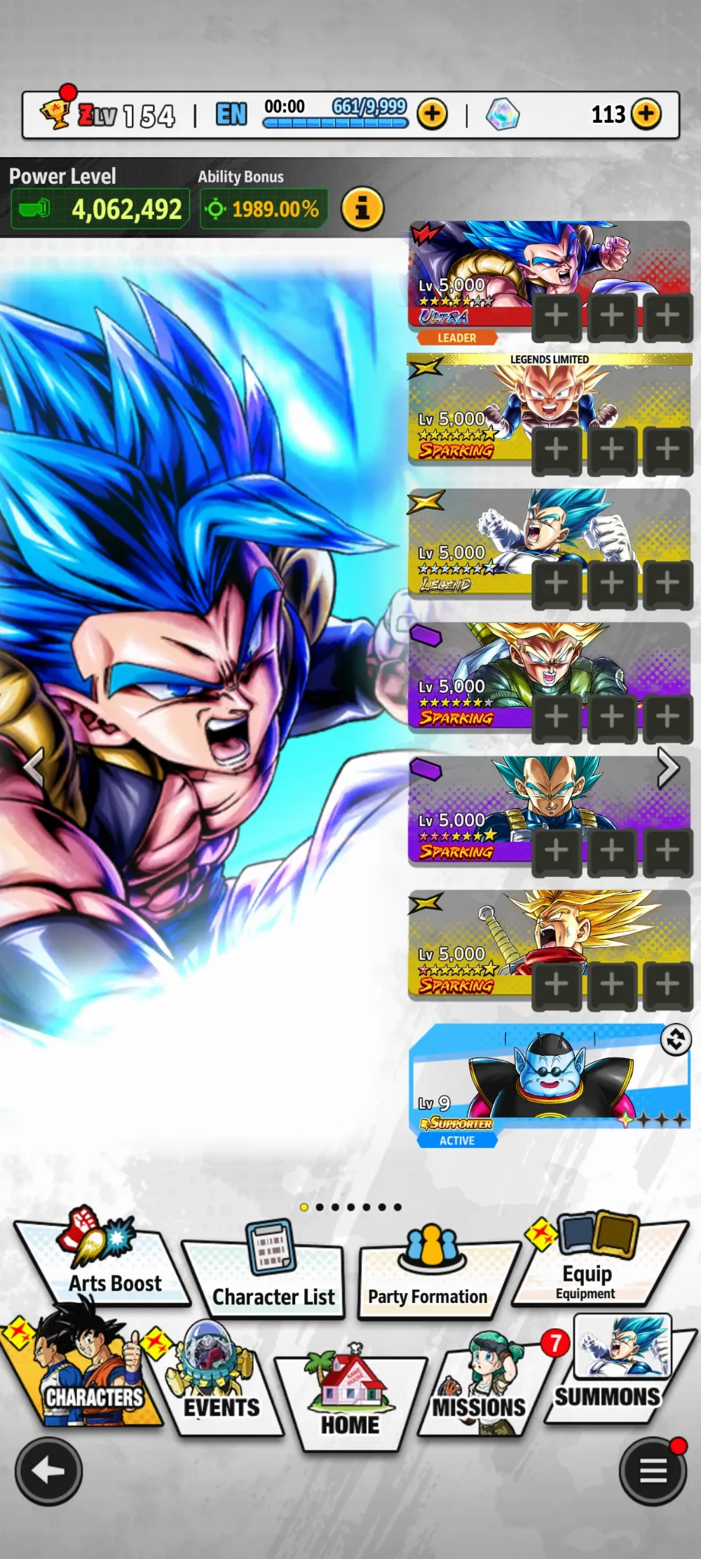 ultra gogeta b5+ lr vegeta blue fullstar