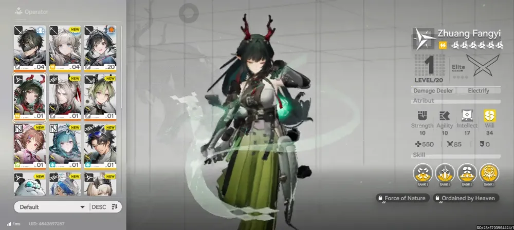 Starter Zhuang fangyi lv4 Asia