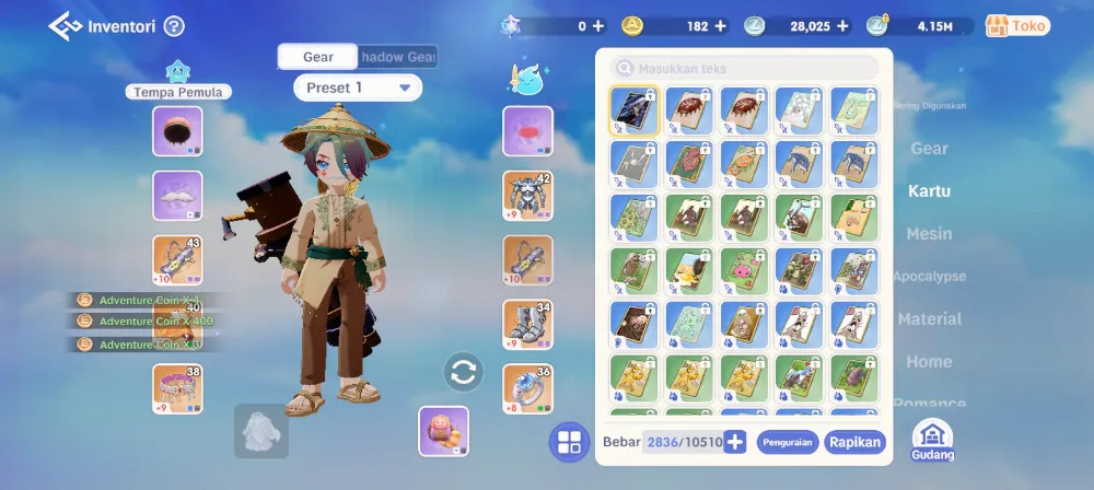 Gunslinger polosan Eddga Level 87