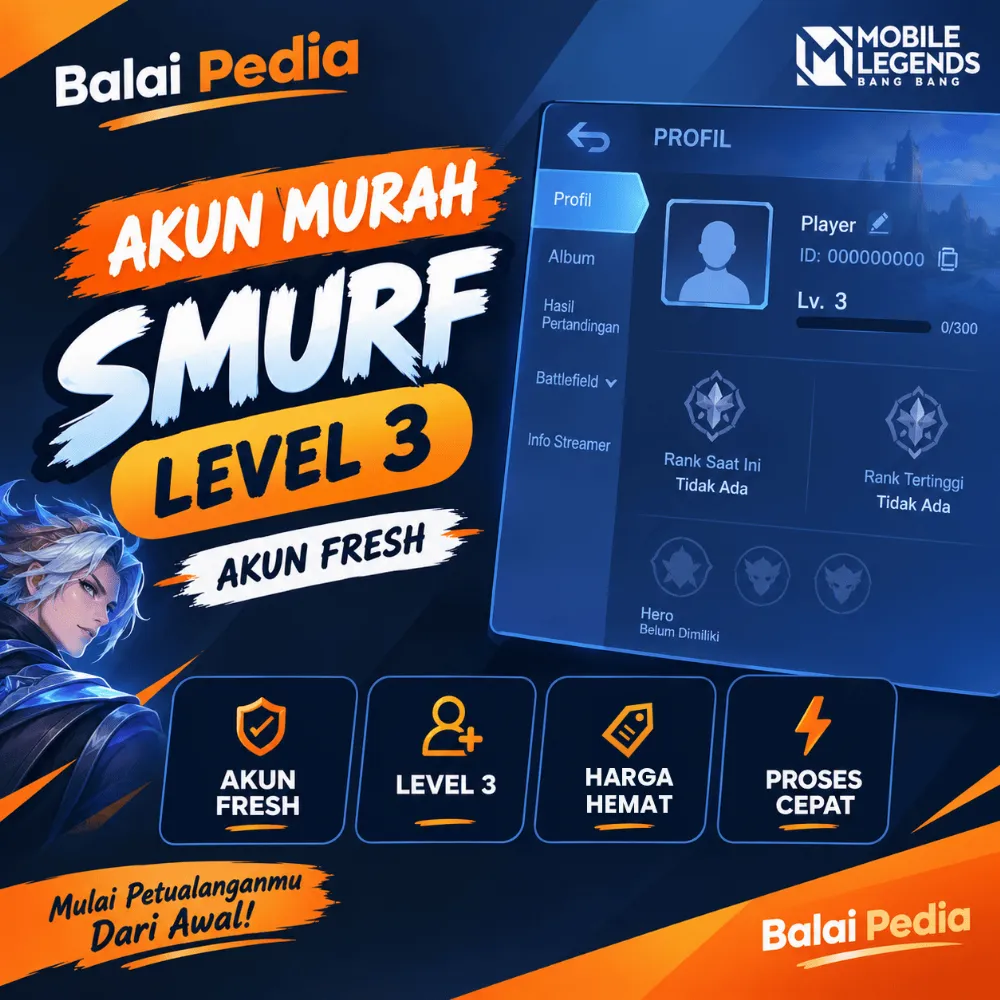 Akun Smurf Level 3