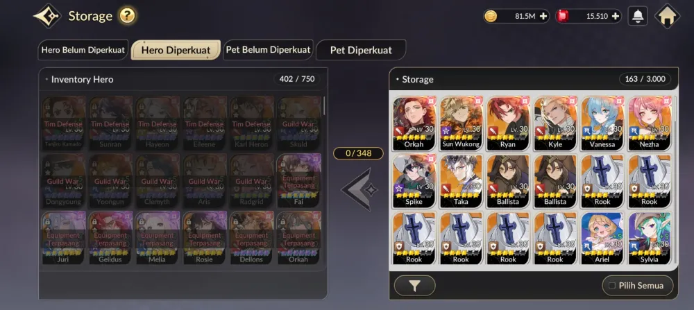 Kompetitif PvE akun Seven Knight Re:birth