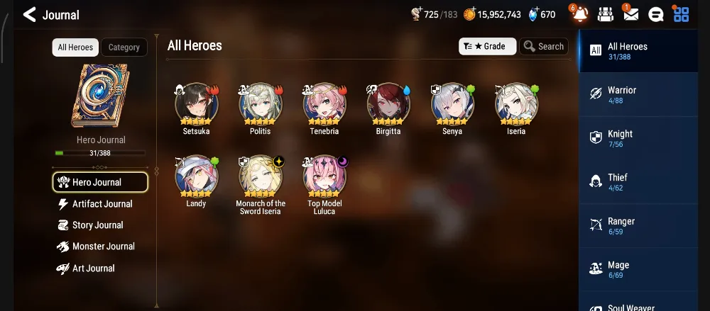 Asia Unverif | Starter Monarch Iseria + top Model Luluca