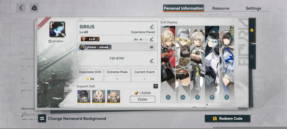 GFL LV.60 MID GAME