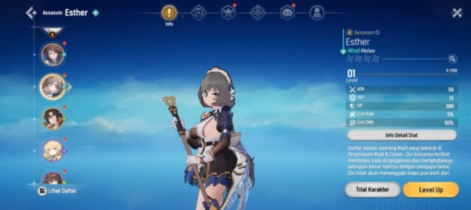 starter lvl 1 esther + jiwon + Gabi log google