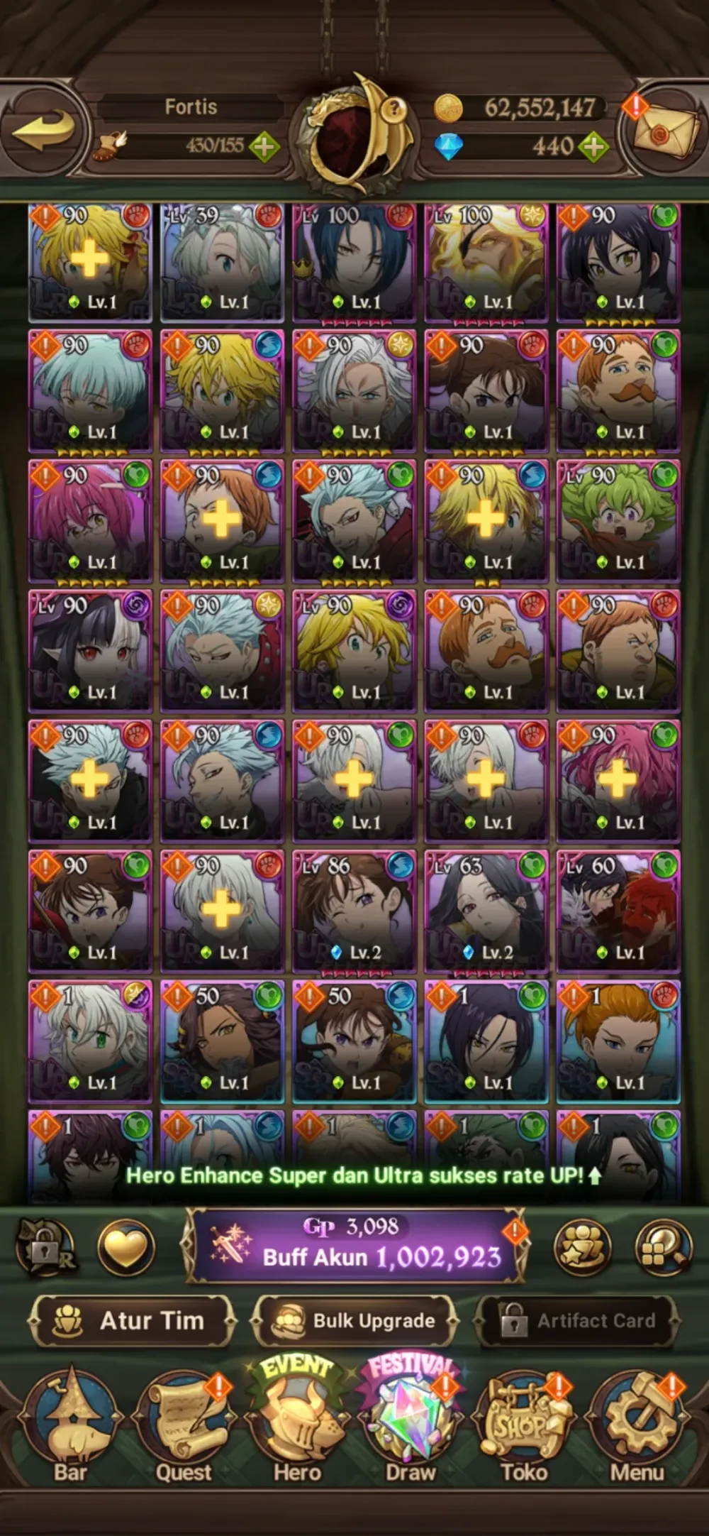 Timbunan Starter Ch 1-6 Ur/Collab Ber-💎 | ASIA Code Only