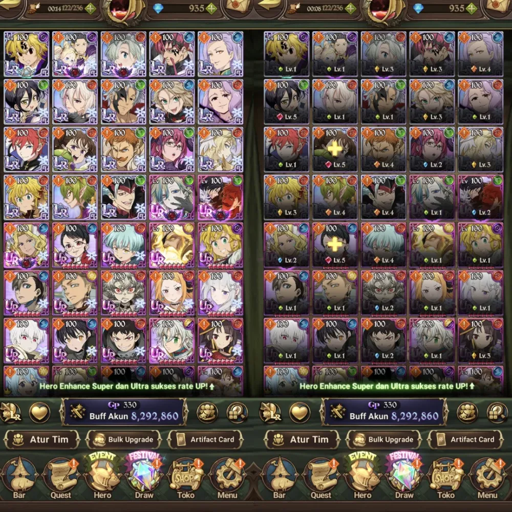 Asia End Game | Cc 8,2M | 18Lr 15Ur 21Collab | Story End | CODE ONLY