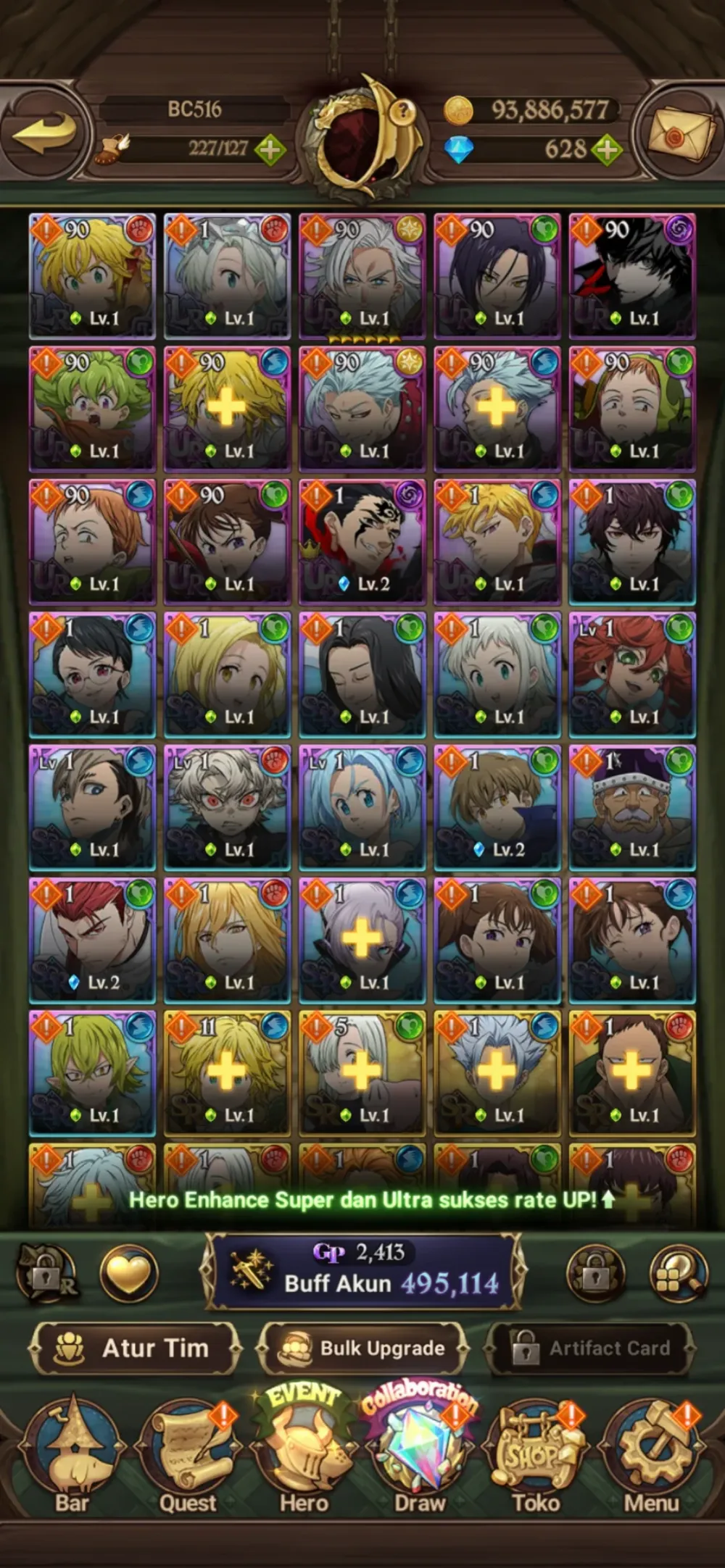 GLOBAL STARTER 💎628 | 4 Collab | Code Only
