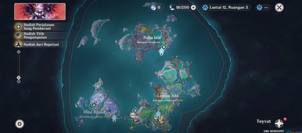 Eksplorasi 100% All Map Nodkrai