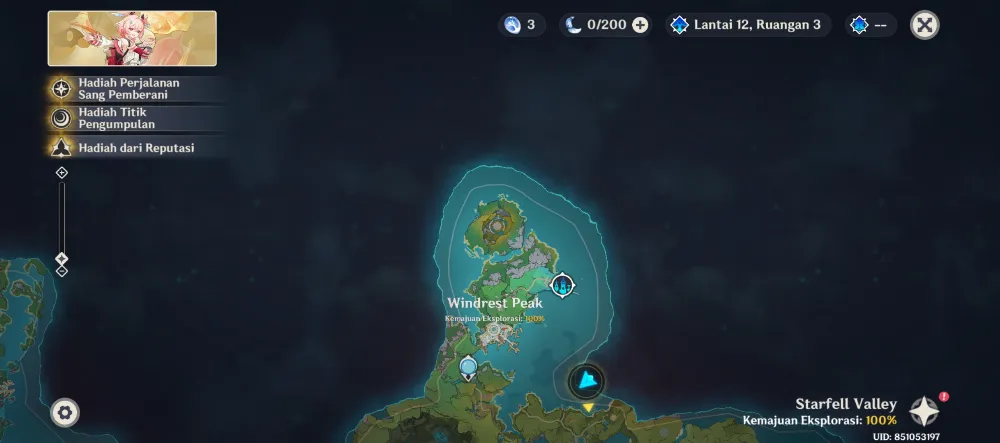 Eksplorasi 100% Mondstadt(New Map)