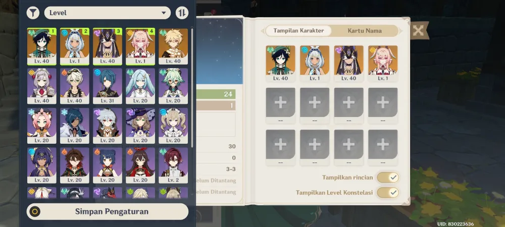 Venti, Mualani, Cyno, Linnea.