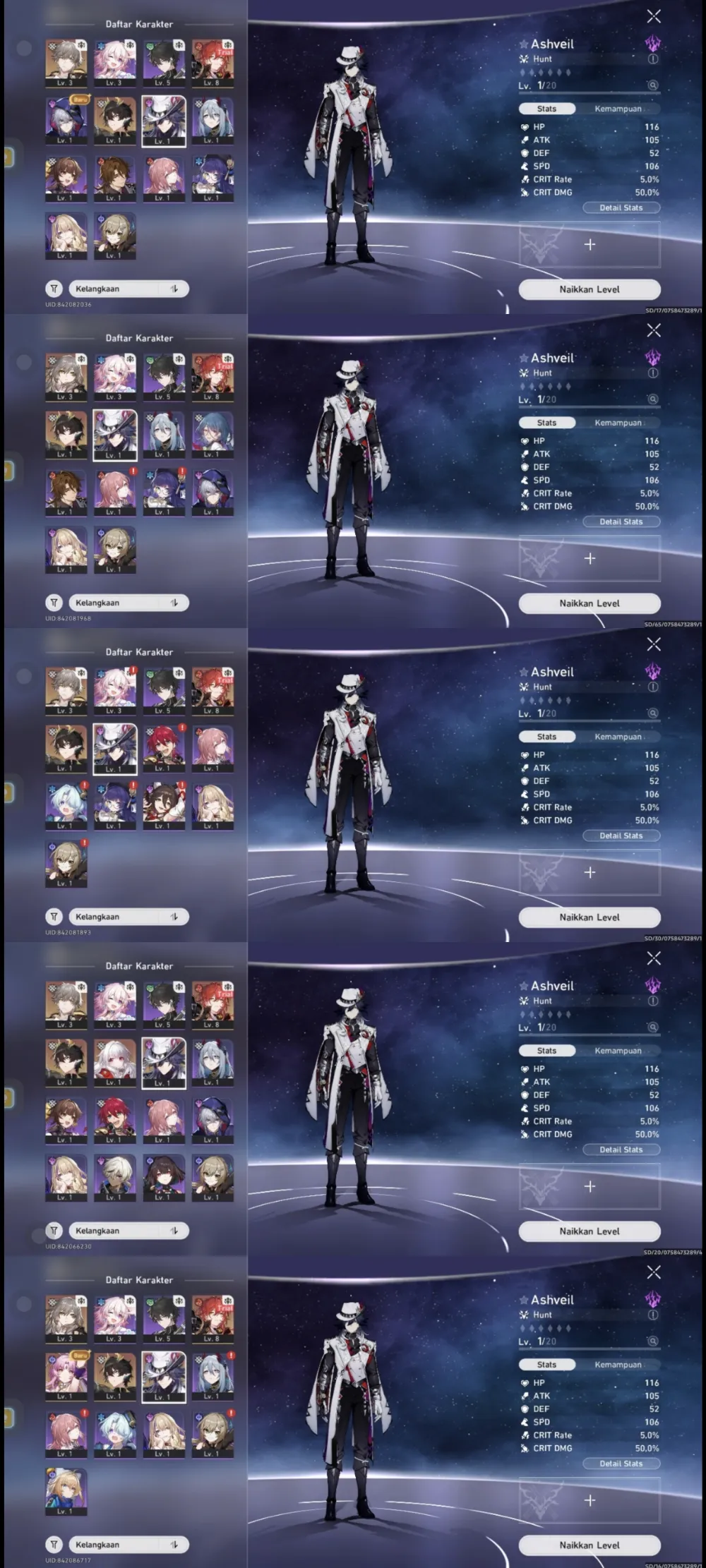 STARTER ASHVEIL | Danheng PT | Golden Companion x2