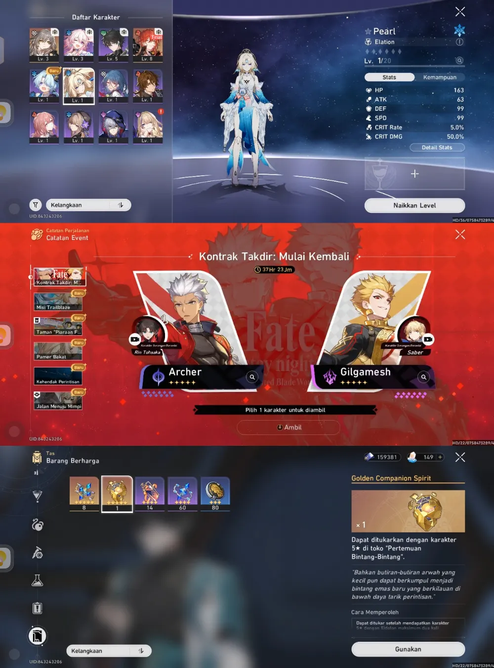 Pearl, Selector collab, Golden companion x1