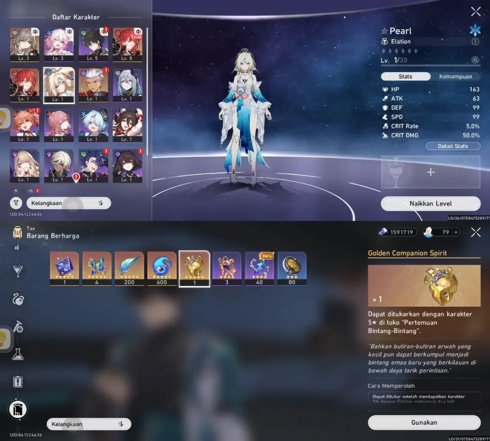 Pearl, Arcer E1, Golden Companion x1