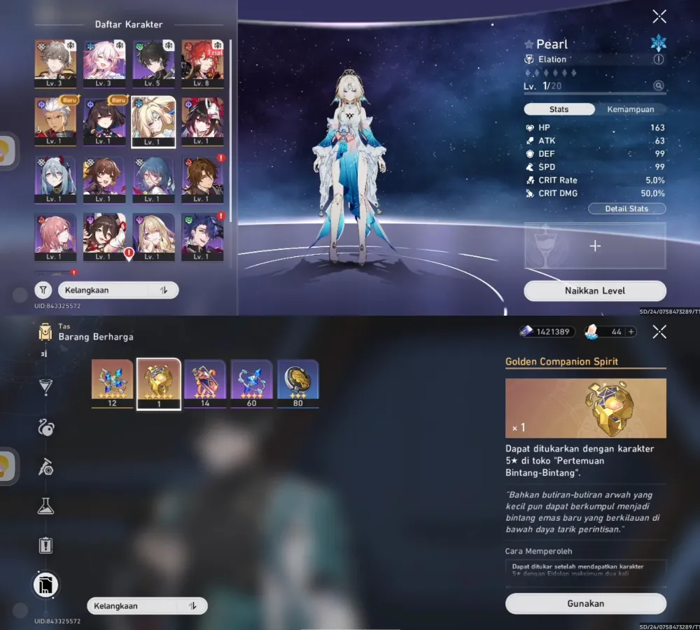 Pearl, Arcer Sparkle, golden comapnion x1