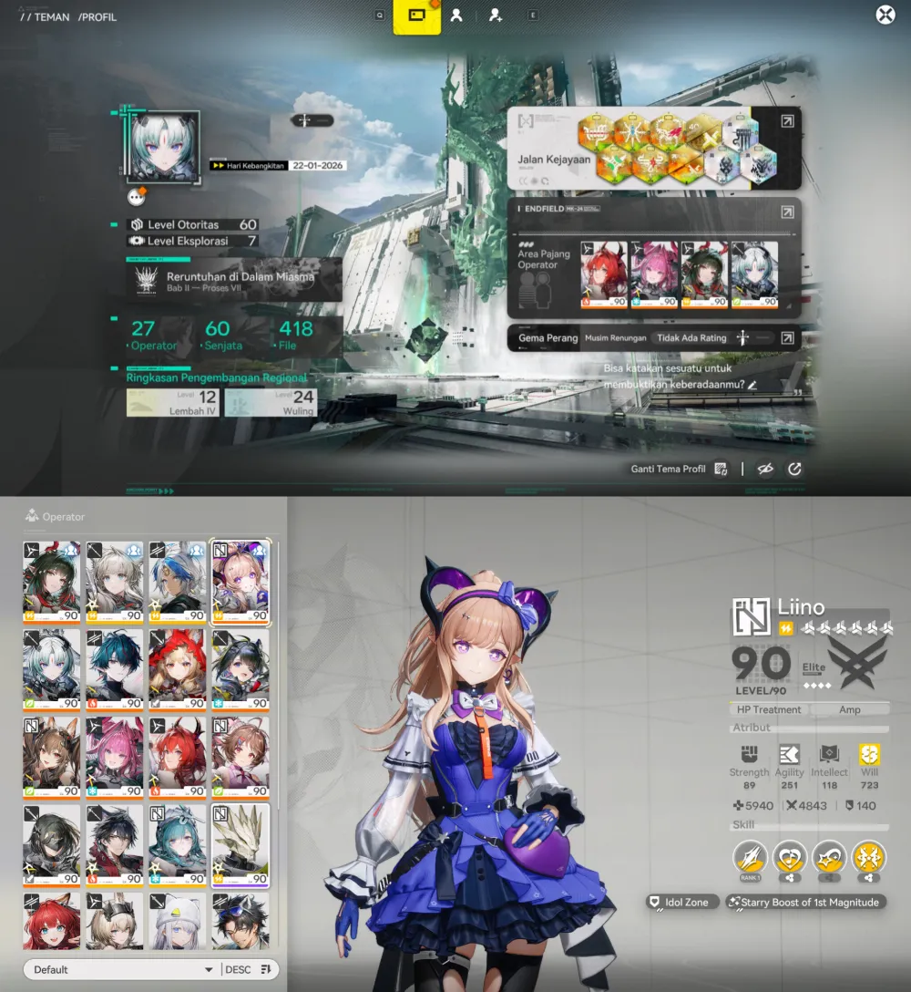 Laevatain P2+Yvonne P2+Liino P2 | Asia Lv60 Endgame | 9 Limit 6 Sign