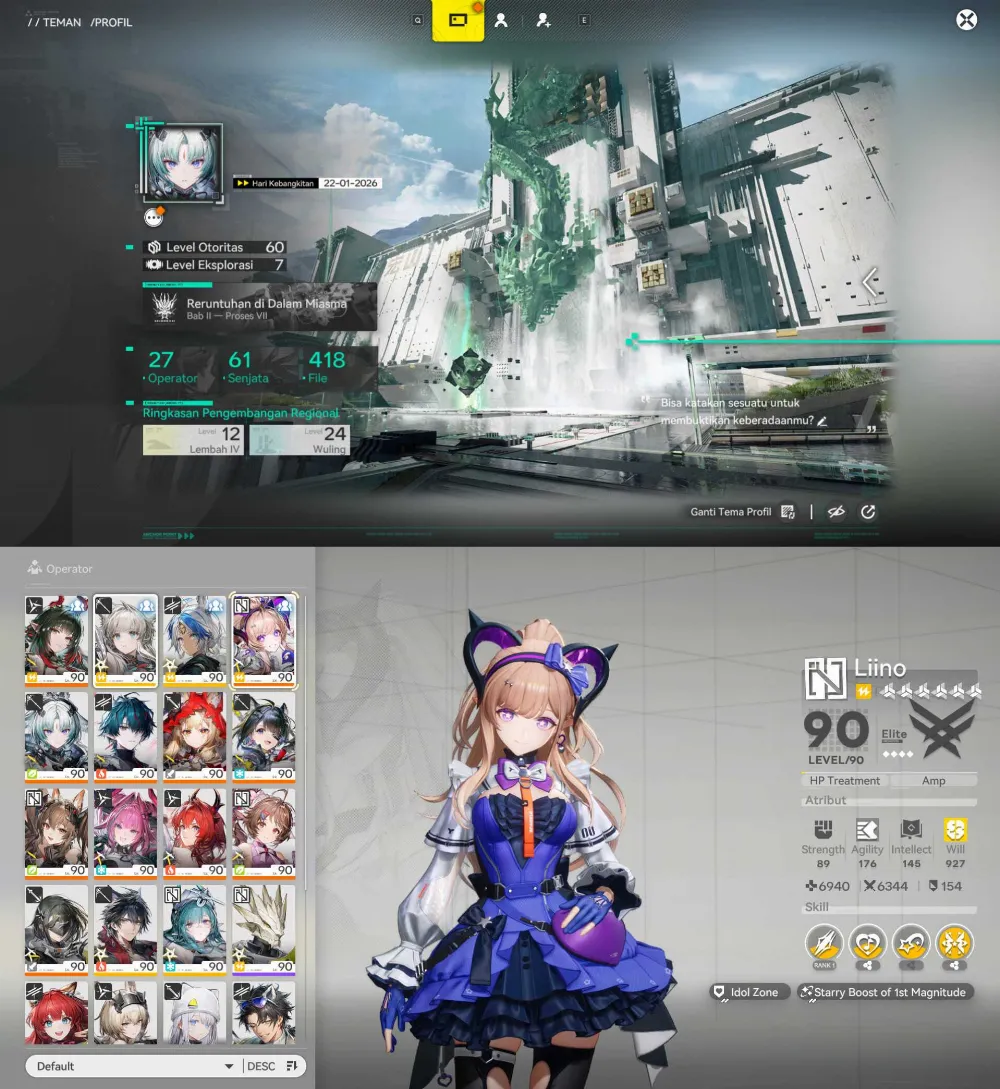 Laevatain P2+Yvonne P2+Liino P2 | Asia Lv60 Endgame | 9 Limit 7 Sign