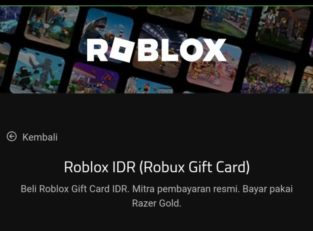 Roblox Gift Card
