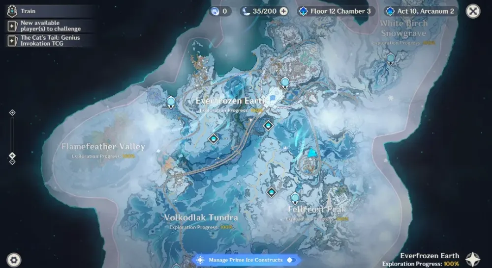 Eksplorasi 100% Map Snezhnaya