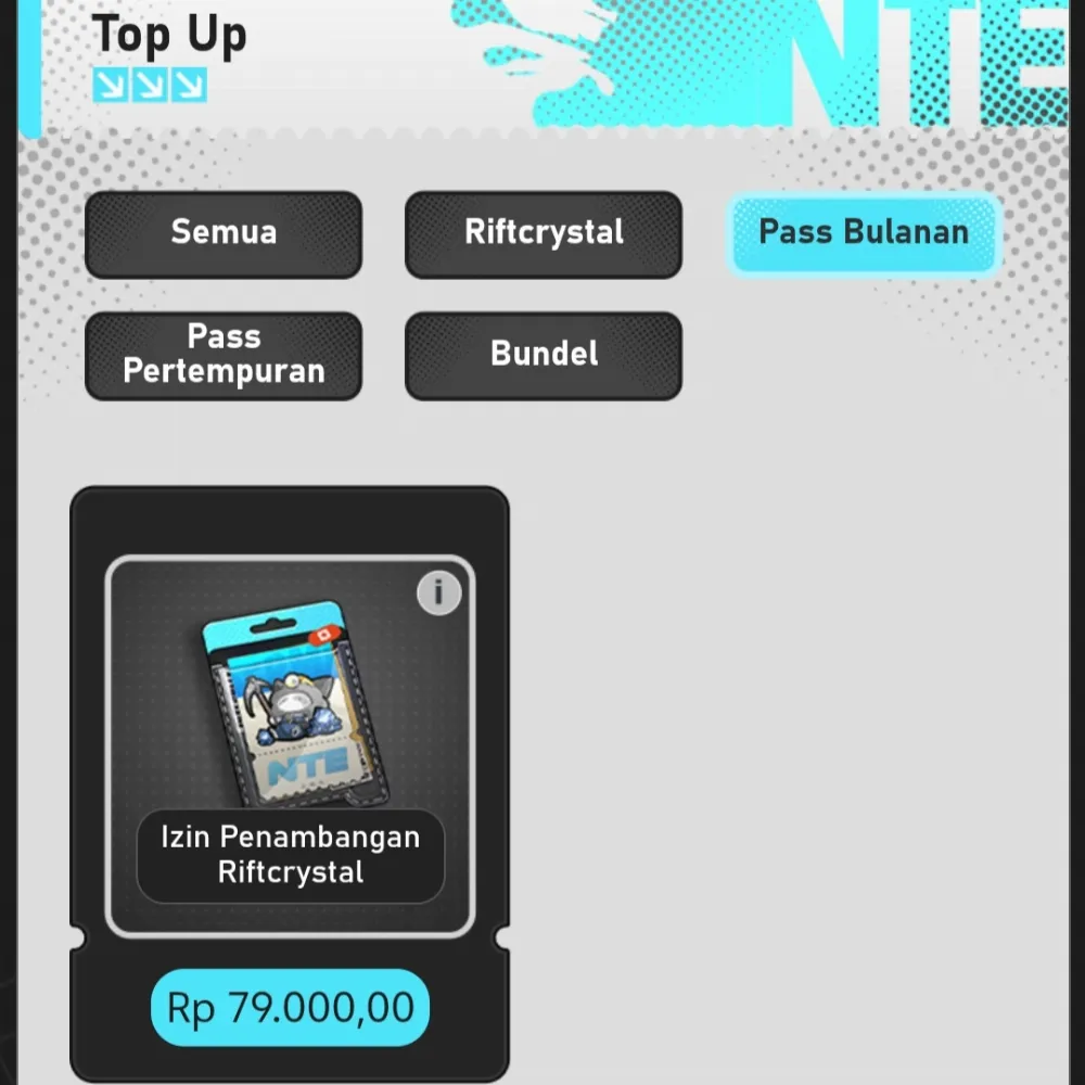 Top Up NTE vlog official webshop