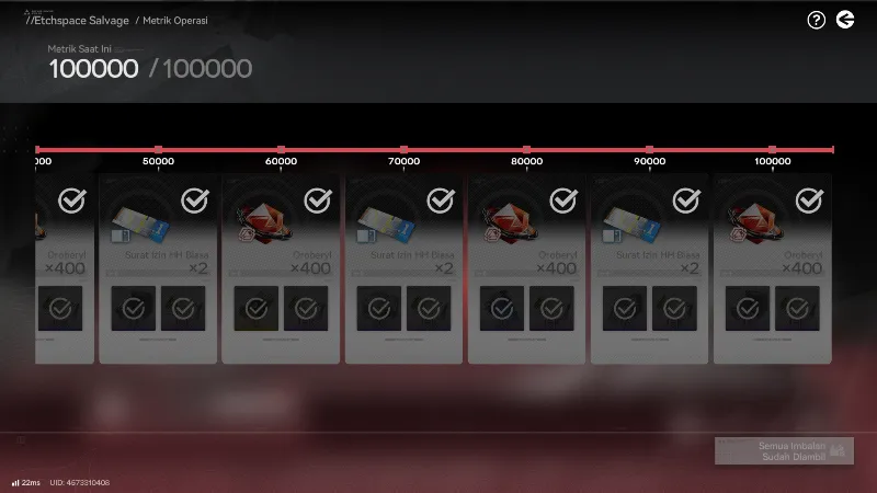 Etchspace Salvage full explore full reward