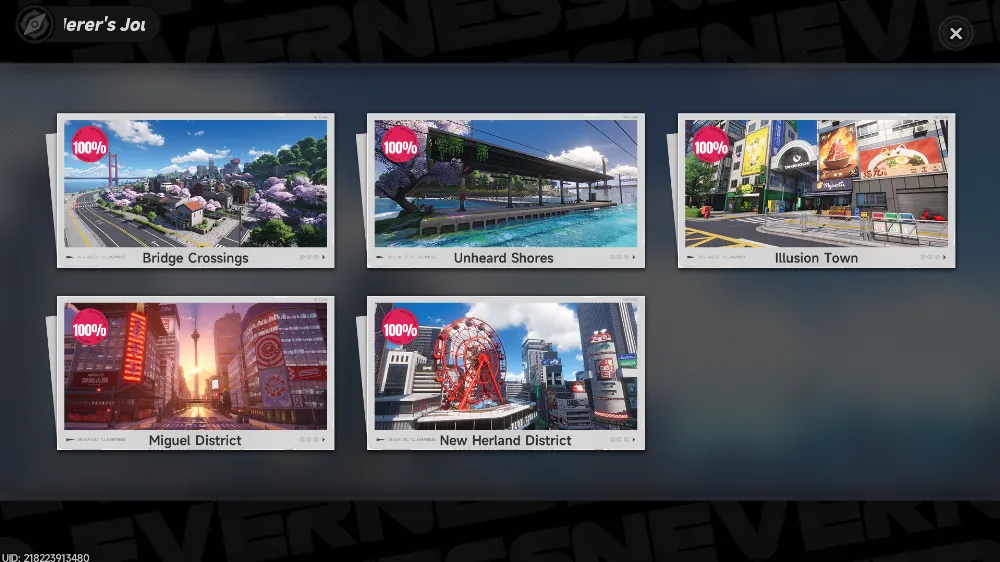 All explore map nte 1.0 (sudah include all side quest, all oracle, all anomali)