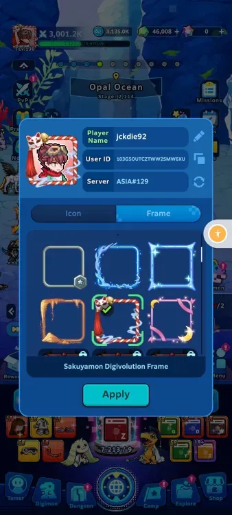 Asia 129 End Game | Power 3.001K | Top 10 Apocalypmon Guest Unlinked