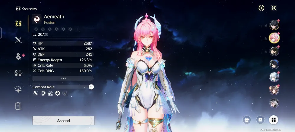 Starter aemeath | UL 8 | SEA SERVER | pity 45