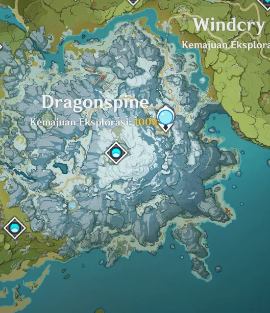 Explore Map Dragonspine