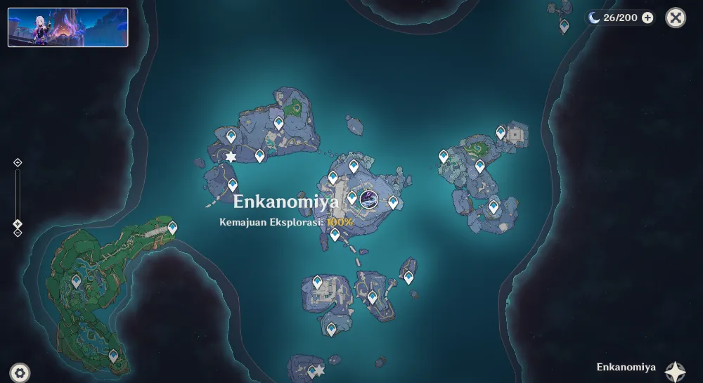 Explore Map Enkanomiya