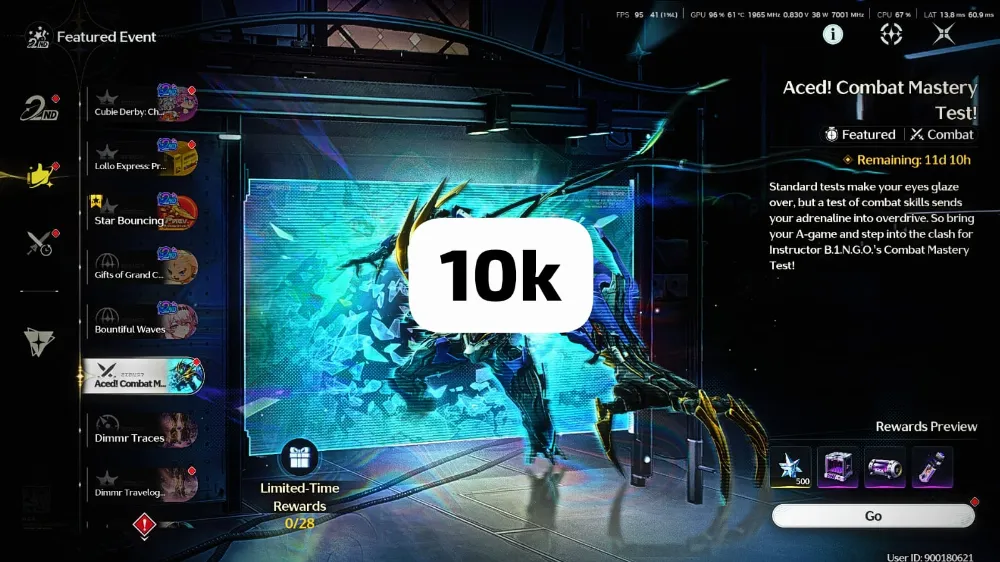 Joki Event Aced! Combat Mastery Test