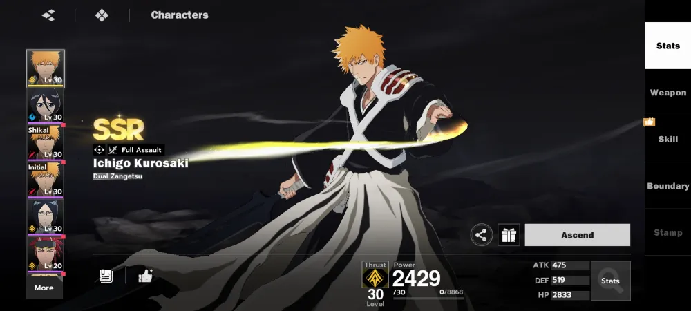 SEA|Starter ICHIGO Dual Zangetsu Chapter 3 nuverse