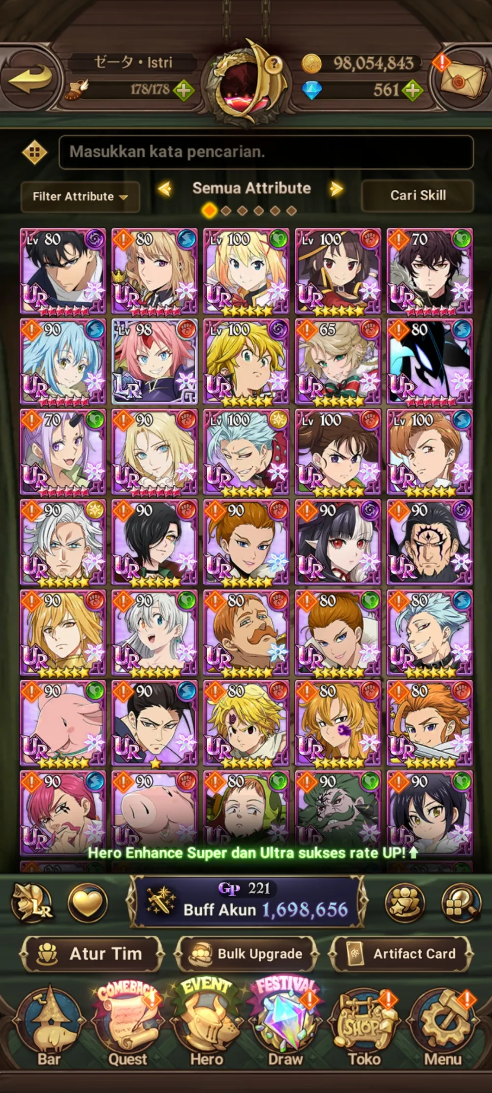 sea deadlink kolab full solev,konosuba,slime gems 500+