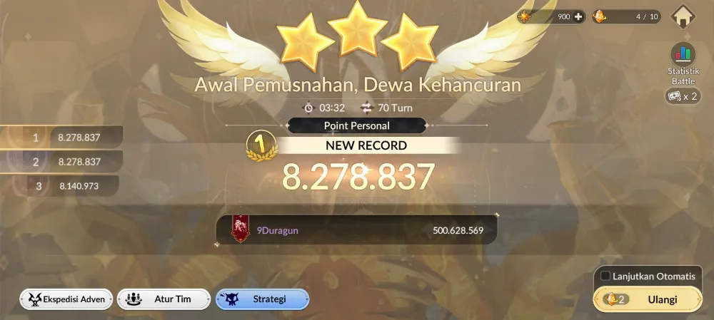 Joki equipment/SCORE GOD/CR/RAID/TOT/MONTHLY