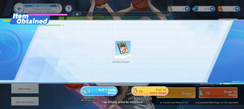 Wts midorima + pilihan shard miracle x6