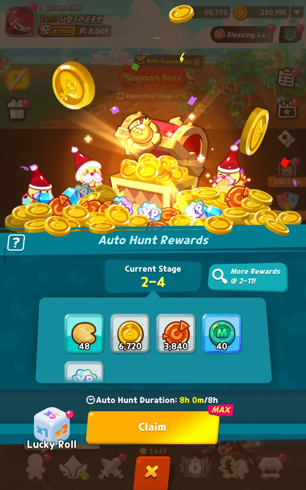CookieRun: Crumble 50000+ Diamonds 520 Silver ticket 250+ pet ticket 8000 Flame Oven Wanderer