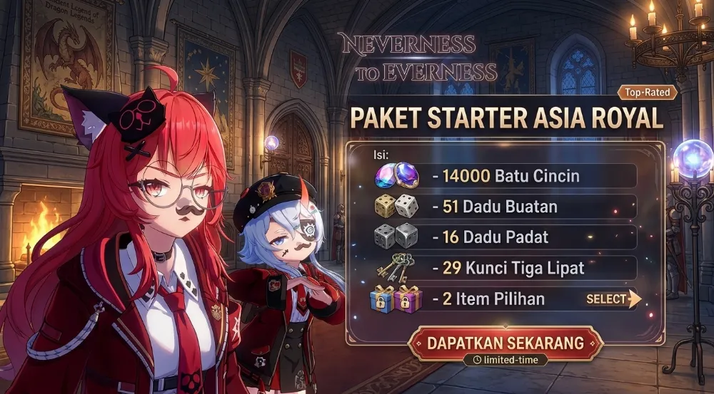Asia starter - 14000 Batu Cincin - 51 Dadu Buatan - 16 Dadu Padat - 29 Kunci Tiga Lipat - 2 Item