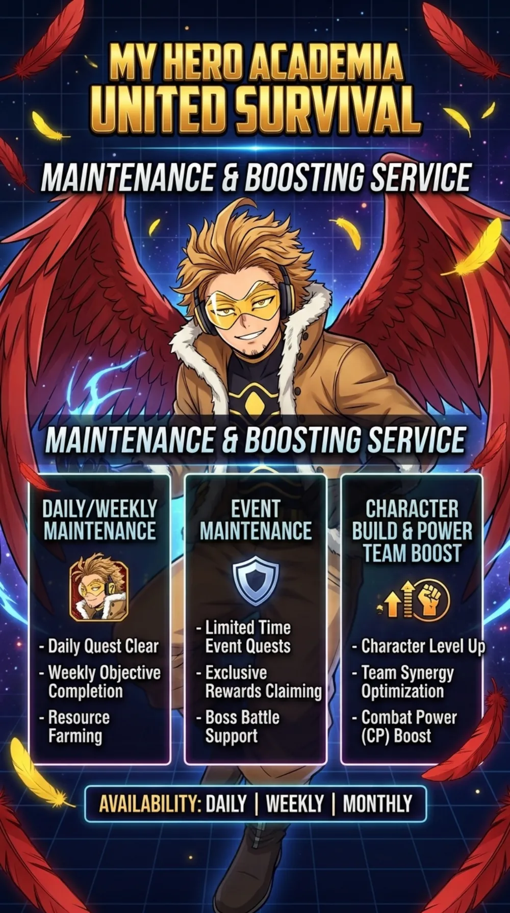 Jasa Joki / Rawat Akun / Boosting Power Team / Harian Mingguan Bulanan