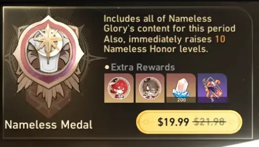 nameless medal