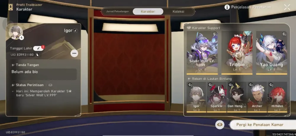 [Starter TL4 Asia] Yao • SW Lv999 • Tribie