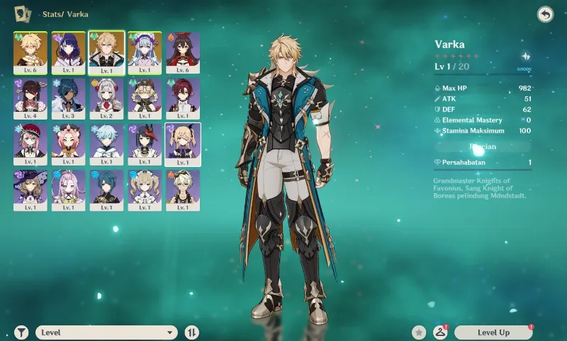 Starter Varka + Raiden Shogun + Yumemizuki Mizuki