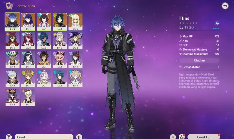 Starter Flins + Raiden Shogun + Columbina + Tighnari