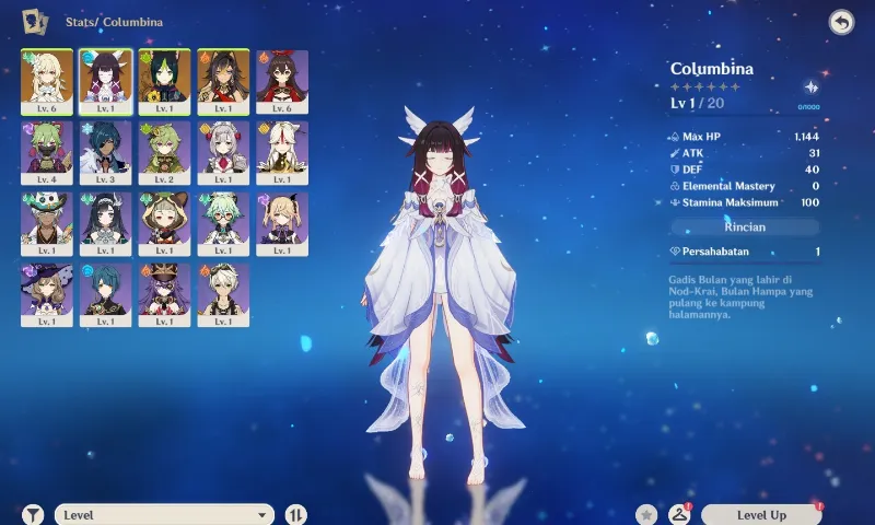 Starter Columbina + Tighnari + Dehya