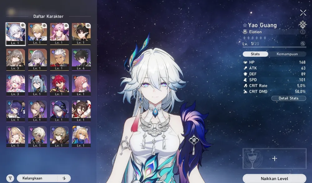 Starter Yao Guang Gepard Fu Xuan Dan Heng PT Bronya Archer