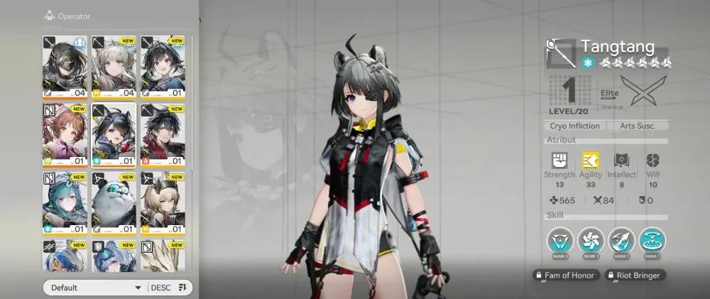Starter Tangtang + Ardelia + B6 Weapon