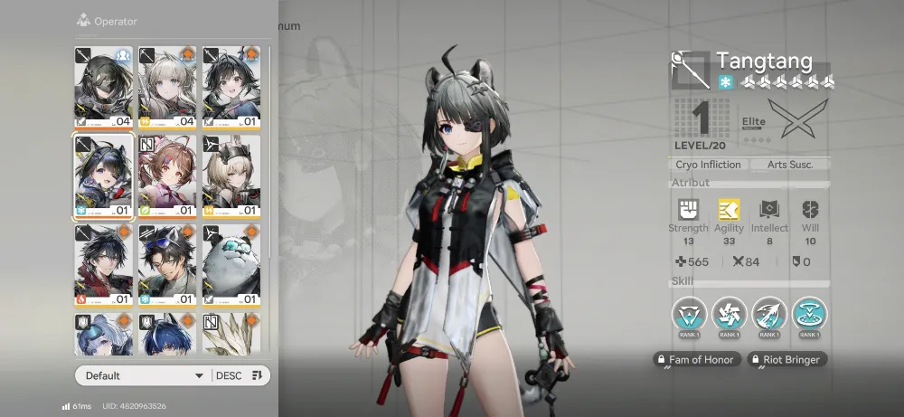 Starter Tangtang + Ardelia + 2 B6 Weapon