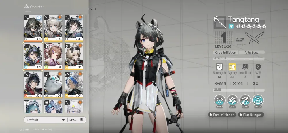 Starter Tangtang Sign + Ardelia + 3 B6 Weapon