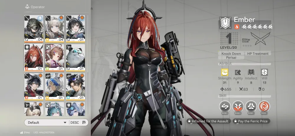 Starter Ember P1 + Ardelia + 2 B6 Weapon