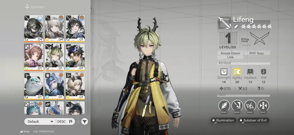 Starter Lifeng + Ardelia + 2 B6 Weapon
