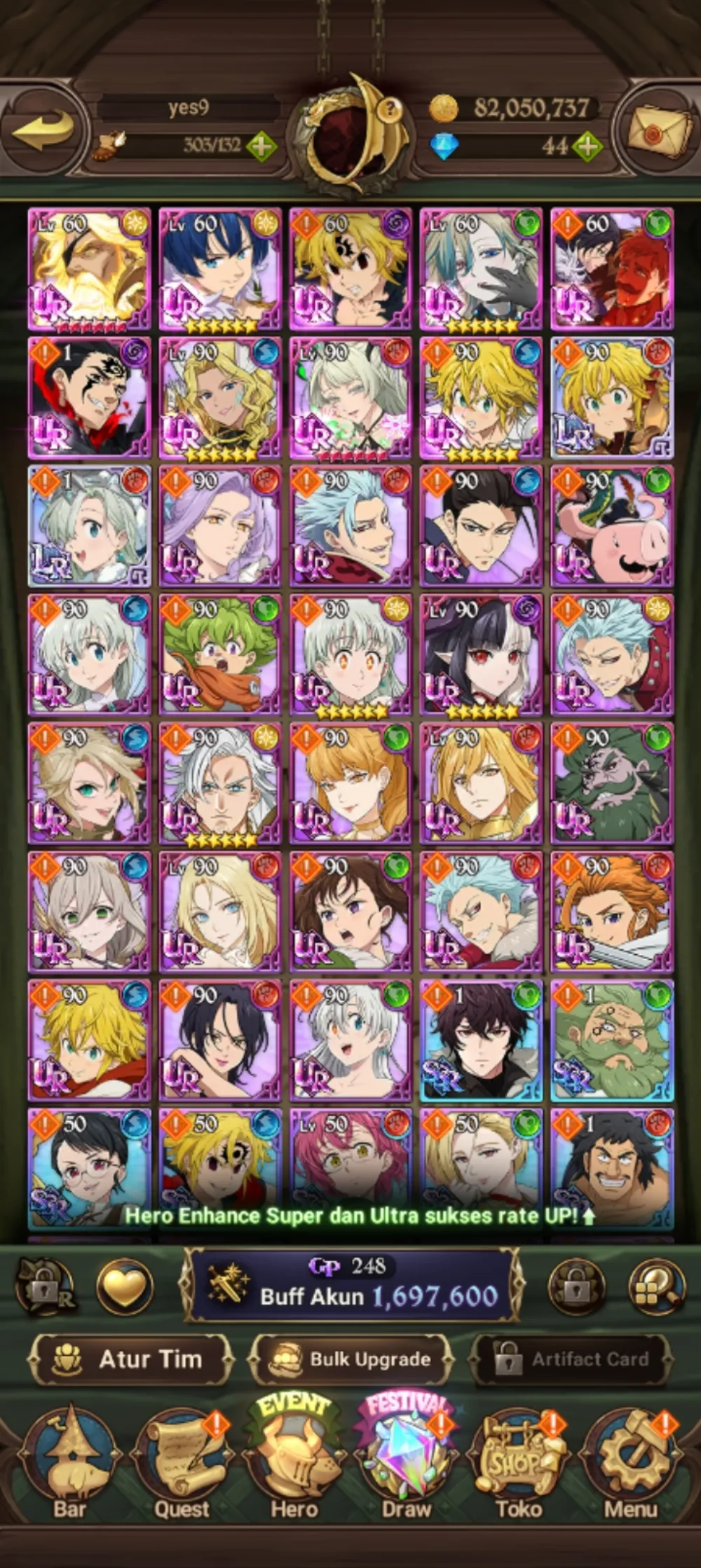 Global code only 11 UR